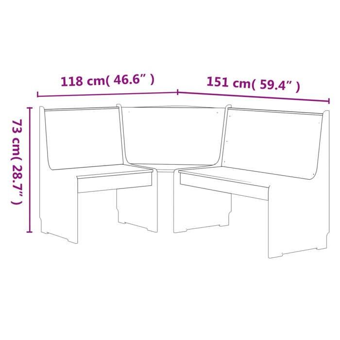 Black Friday Banc salon - JILL - Banquette/Coffre - desgin dangle - REINE 151 cm - marron miel bois de pin solide BB80