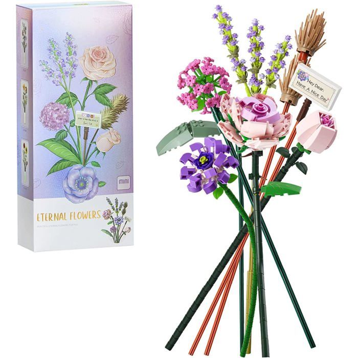 Bouquet De Fleurs Bloc Construction Ensemble De Construction De Bouquet De Fleurs, 8 Fleurs Bouquet De Fleurs Bloc Construction Ensemble De Construction De Bouquet De Fleurs, 8 Fleurs