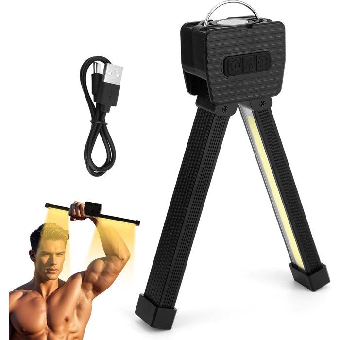 Lampe LED magnétique portable - DEMA - Rotation 180° - 7 niveaux de luminosité - 4 modes déclairage - Aimants puissants