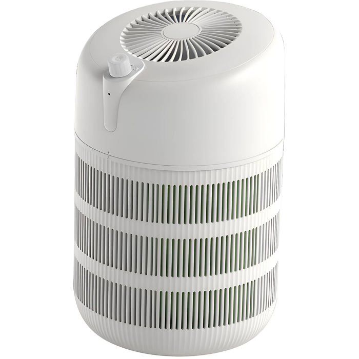 Purificateur dair haute efficacité adapté aux animaux de compagnie élimine les odeurs retient les poils portable blanc