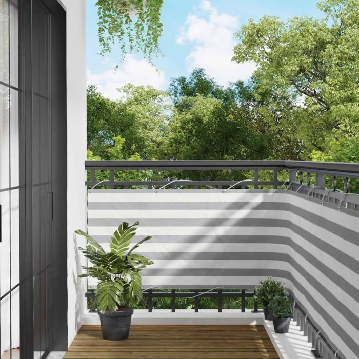 vidaXL Écran de balcon Jaune et 75 x 200 cm - vue 5