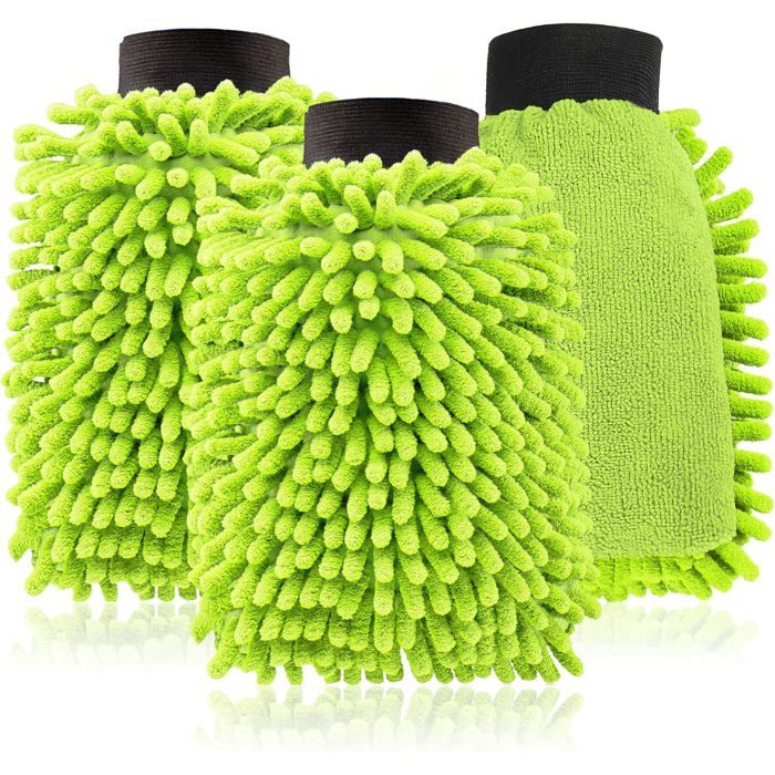 Gant de Lavage 3X pour Voitures et ménage - Gant