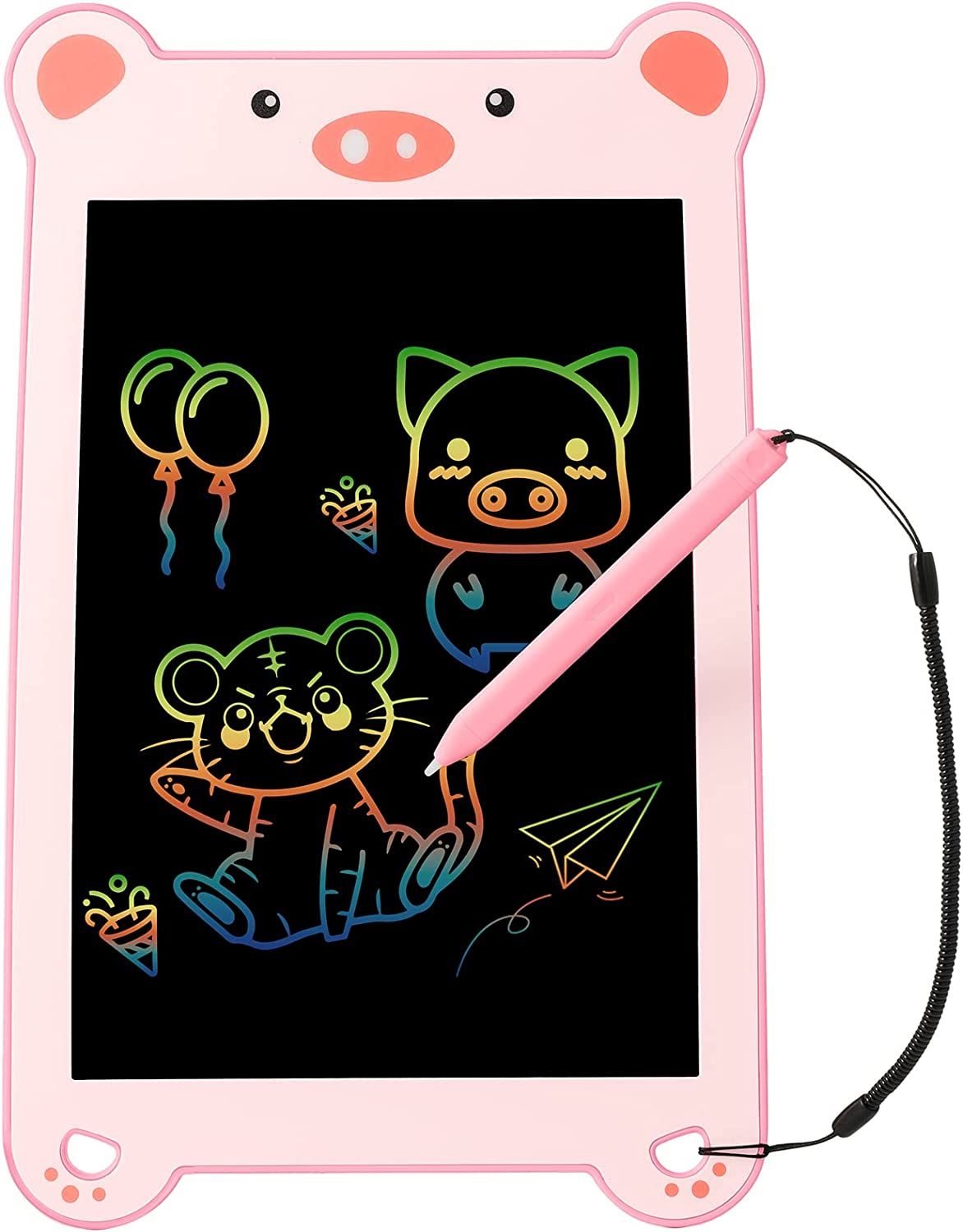N/K Tablette dEcriture LCD Ardoise Magique Tableau 10 Pouces Partiel Effaçable Portable Tableau Graffiti Ecriture Memo Pad Électronique pour Enfants Adultes 