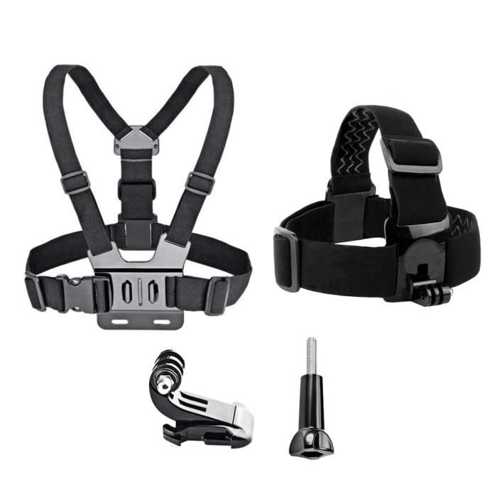 Sangle De Poitrine Réglable Avec Support Rotatif 360° - Pour GoPro Hero, Insta360, Téléphones (4-7"), Sports Extrêmes, Vlog