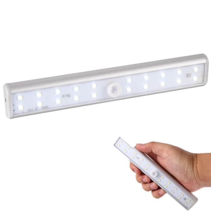 LAMPE SPOT LED ADHESIVE AVEC CAPTEUR DETECTEUR DE MOUVEMENT 3 MODES D/'ECLAIRAGE