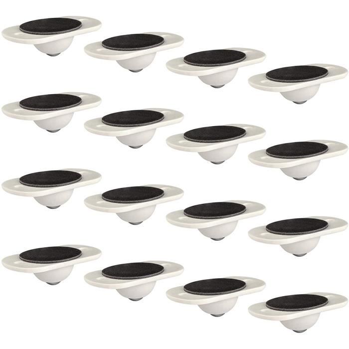 12 Roulettes Pivotantes Autocollantes XPEX - 360° Silencieuses - Pour Meubles Légers