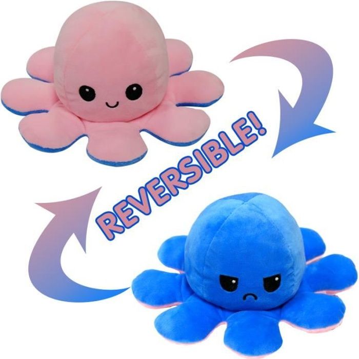 Jouets Et Jeux Peluche Enfant Bebe Pieuvre Poulpe Reversible Poupee Octopus Doux Cadeaux Jouet Peluches Doudous