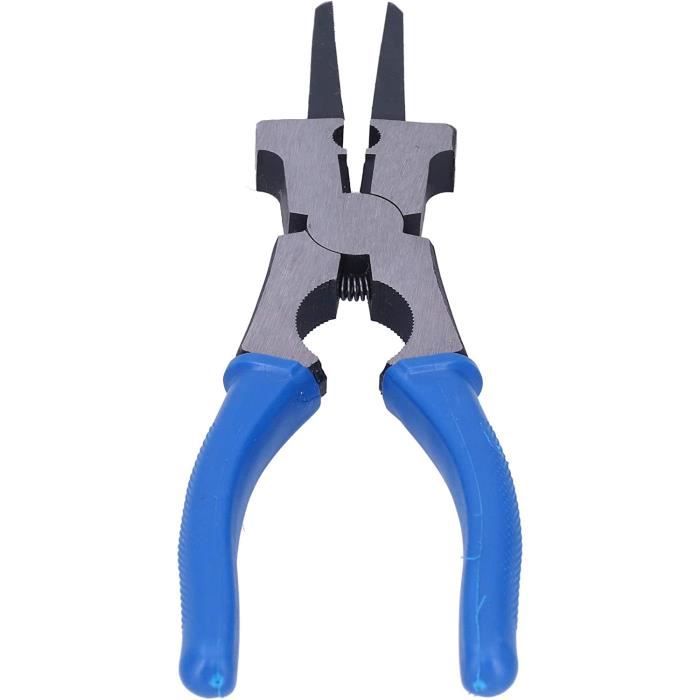 Pinces 4 En 1 Acier Carbone - Pour Anneaux Élastiques | 150mm Avec 3 Têtes De Rechange - Outil Multifonction