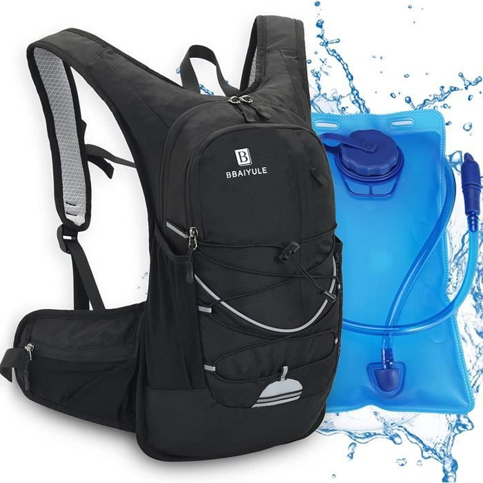 Sac à Dos D’hydratation Isotherme 7 L Avec Poche à Eau 2 L – Léger, Respirant En Maille – Idéal Rando, Course à Pied, Cyclisme Et Aventures Outdoor