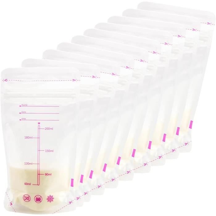 Pots De Conservation Du Lait - Sac Congelation Maternel Sachet Lait Maternelle Poche Congelateur 10pcs Isotherme Matern