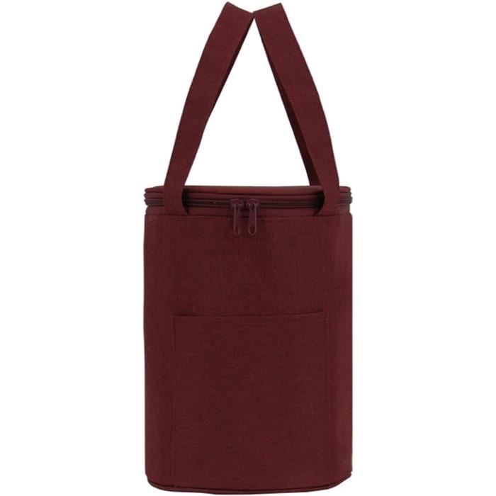 Sac à tarte XL isotherme et zip fait main - Petite fouine