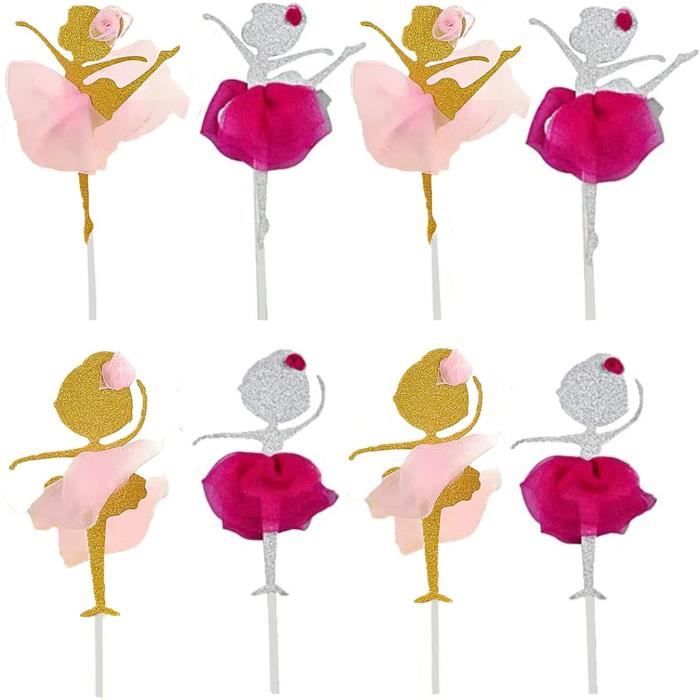 NACHLYNN 80 Pcs Toppers Boules Gâteau Marron Or – Élégantes Décorations DIY Pour Anniversaire, Mariage & Fêtes