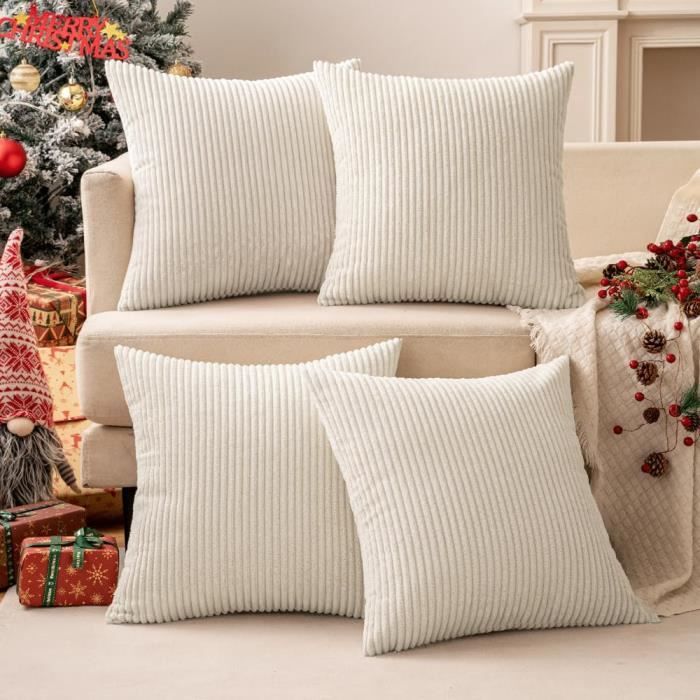 Housses de coussin imperméables pour salon de jardin - Lot de 4