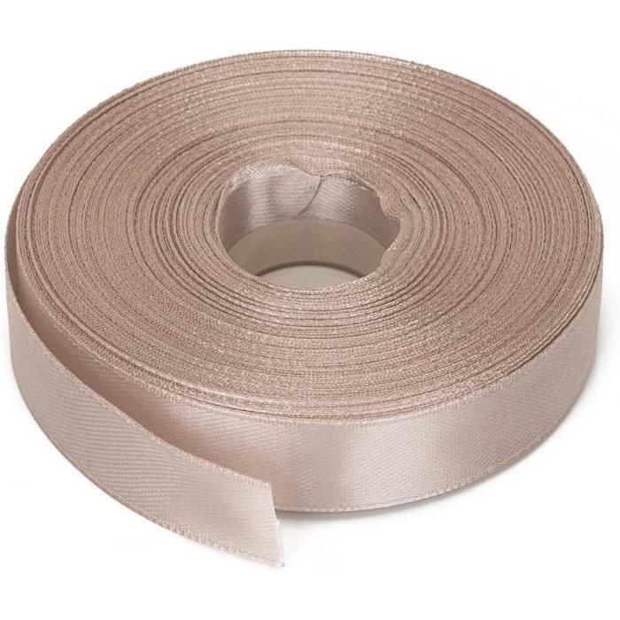 Rouleau De Ruban De Fleuriste Crêpe 27m X 1.2cm - Couleur Vert Olive, Pour Compositions Florales Ou Créatives