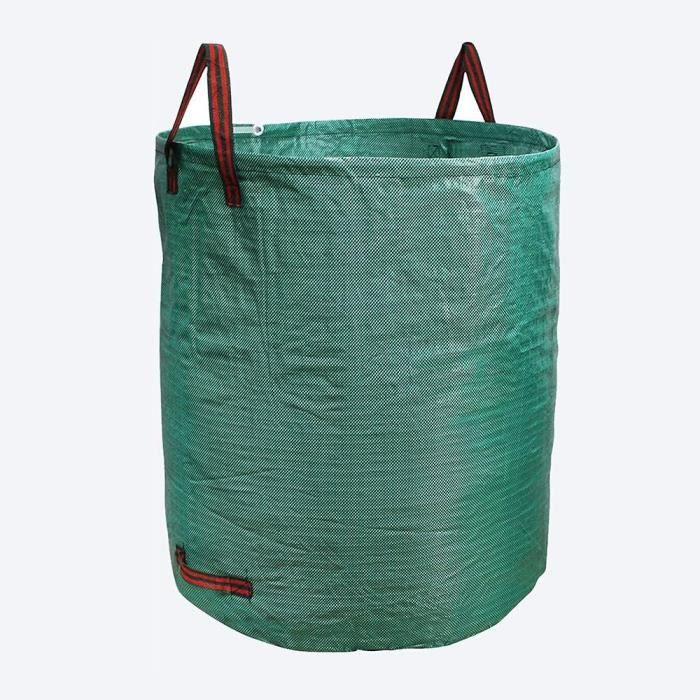 Lot De 2 Sacs à Déchets De Jardin 120 Litres - En Polypropylène 150 G/m², Avec Poignées, Réutilisables Et Pliables