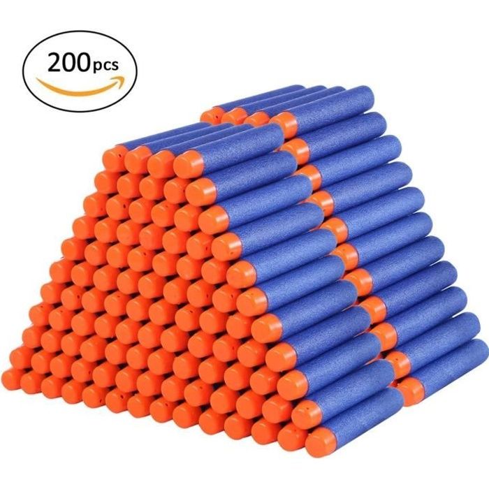 200pcs Mousse Fléchette Recharge Balle de Nerf Fléchette pour Pistolet Nerf  Elite Jouet Darts Refill Bullet for Toy Gun Flechette de - Cdiscount Jeux -  Jouets