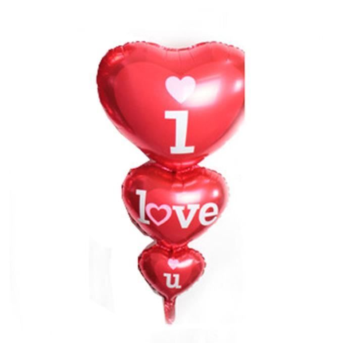 Feuille Ballon En Forme De Coeur Amour De Fete D Anniversaire D Anniversaire De Mariage Decoration Helium Rouge Poi1792 Cdiscount Maison