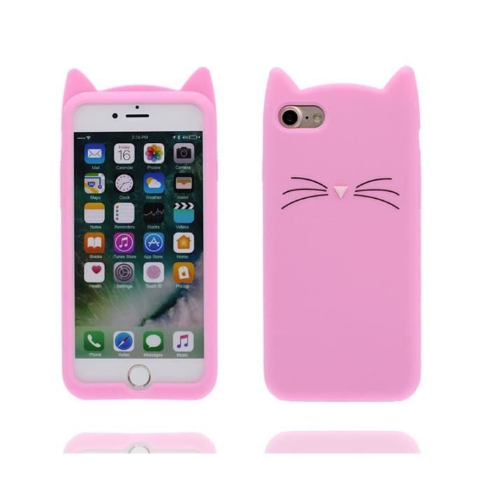 3d Chat Rose Iphone 6s Plus Coque La Baisse Molle De Preuve D Absorption De Choc De Cover Tpu De Gel Defendent La Case Achat Coque Bumper Pas Cher Avis