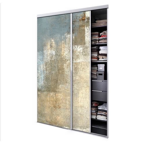 Tixelia Porte De Placard Coulissante 2 Vantaux Wall Hauteur