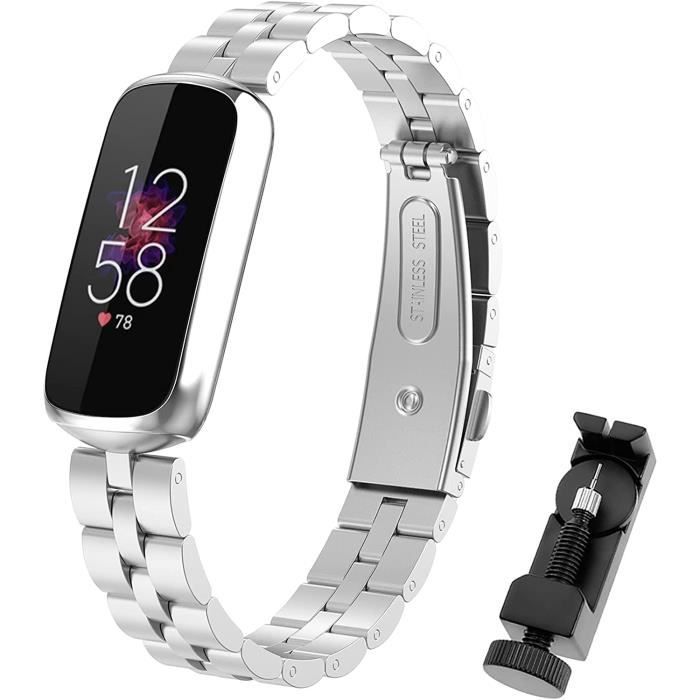 Bracelet Compatible avec Fitbit Luxe Bracelet en Acier Inoxydable Bracelet  de Remplacement de Montre pour Femme à la Mode et E[1274] - Cdiscount  Téléphonie