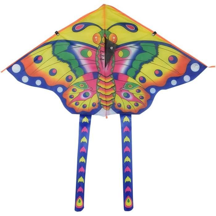 Cerf-volant Papillon Jaune Et Rouge - Boutique Papillon