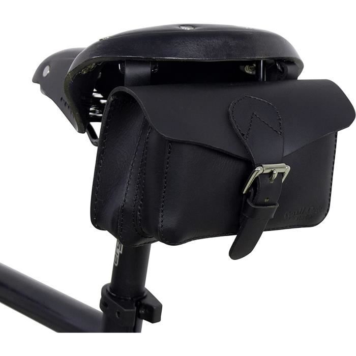 Poteau De Selle En Cuir Vintage – Accessoire Vélo Ancien – Occasion