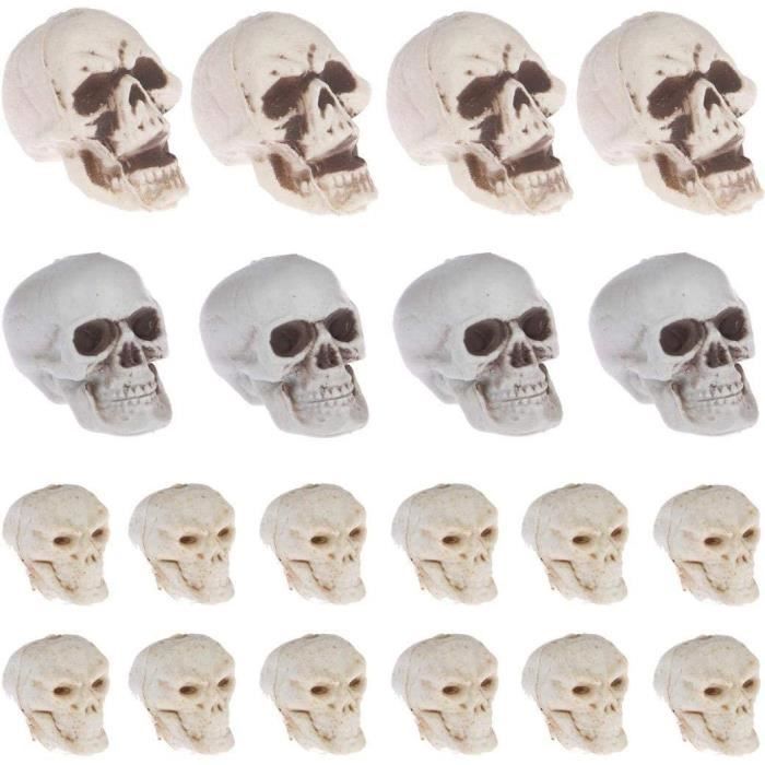 5 Paires De Mains Squelettes En Plastique Réalistes – Décoration Halloween Effrayante – Taille Réelle, Pour Maison, Fêtes, Décors Thématiques - 5
