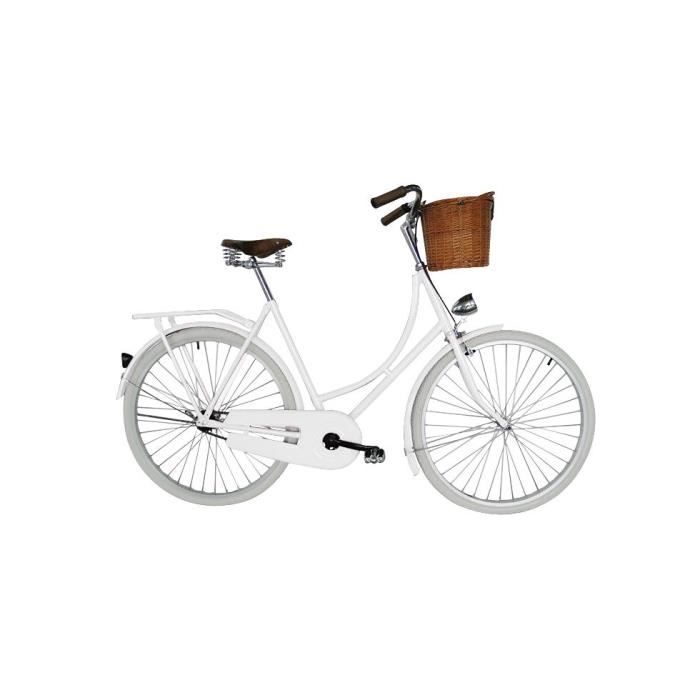 Velo De Ville Hollandais Homme Femme Pneus Blanc Prix Pas Cher Cdiscount