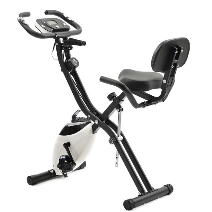 X Bike Velo D Appartement Pliable Blanc Velo D Exercice Pliable Magnetique Avec 10 Niveaux De Resistance Velo D Exercice Pour Vel Prix Pas Cher Cdiscount