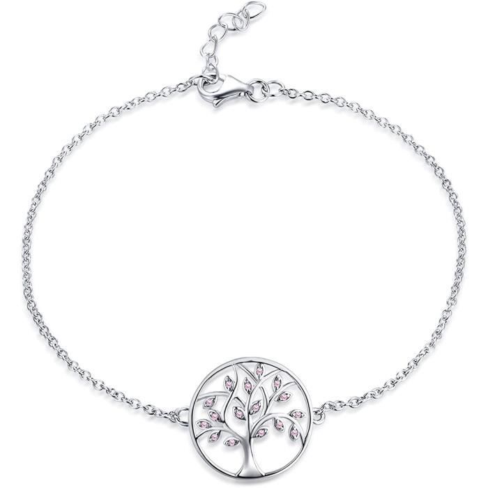 Bracelet Cheville Argent 925 – Arbre De Vie – Thanina Bijoux