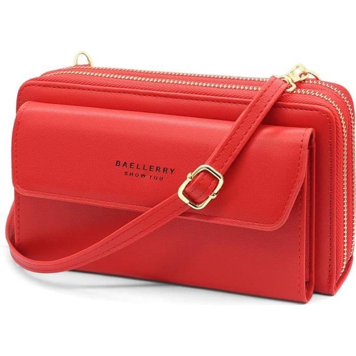 Sac T l phone Portable Femme Portefeuille en Cuir Sacs Bandouli re