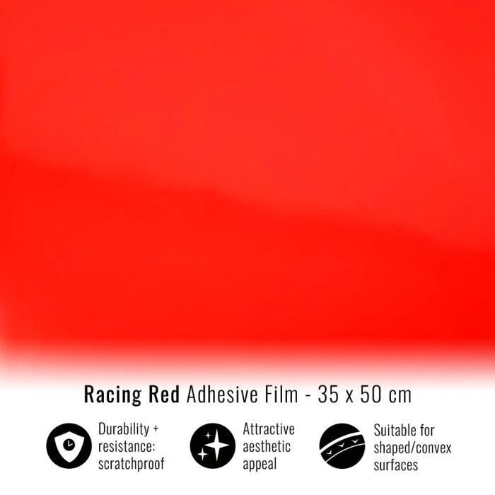 Film Auto-Adhésif 10 m x45cm décor diapositives rouge brique 3033 d1 