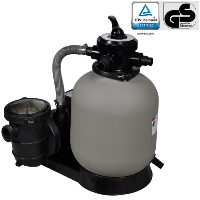 Pompe A Filtre A Sable Et Particules Cuve Filtrante Pool Piscine Hors Sol Filtration 600 W 17000 L H Rui Cdiscount Jardin