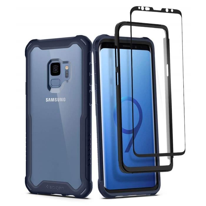 Coque Samsung Galaxy S9 plus coque silicone antichoc armor avec noir la fente de carte magnetic arrière cas Coque Samsung Galaxy S9 plus coque silicone antichoc armor avec noir la fente de carte magnetic arrière cas