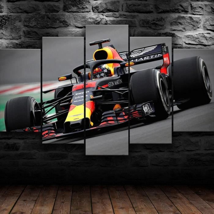 Formule 1 Peinture Abstraite Contemporain F1 Cadre Photo Poster Toile  Decoration