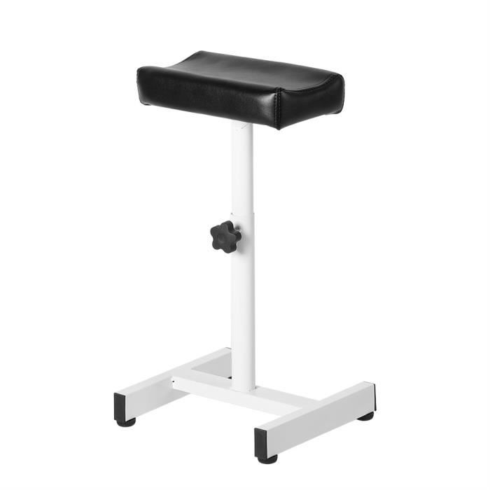 TRIEBAN Repose-pieds 2 En 1 Réglable En PVC Noir - Tabouret Pédicure Et Tatouage Avec Stabilité Parfaite
