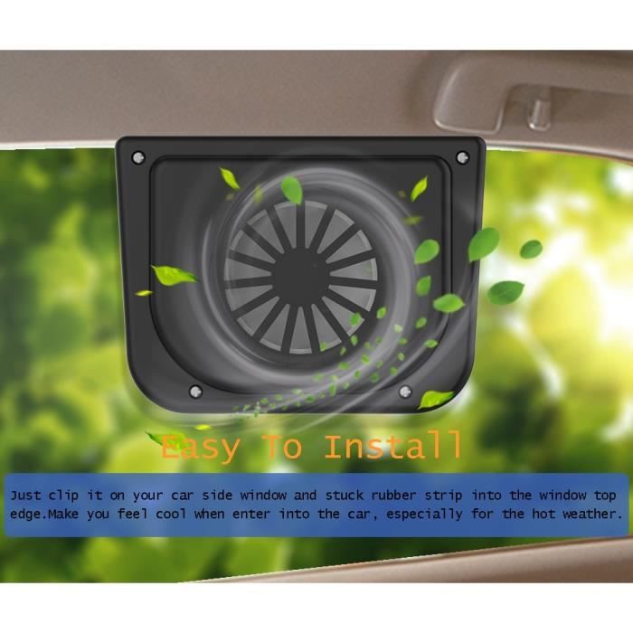 Confort vehicule,Ventilateur solaire pour voiture,système de Ventilation,refroidisseur,radiateur