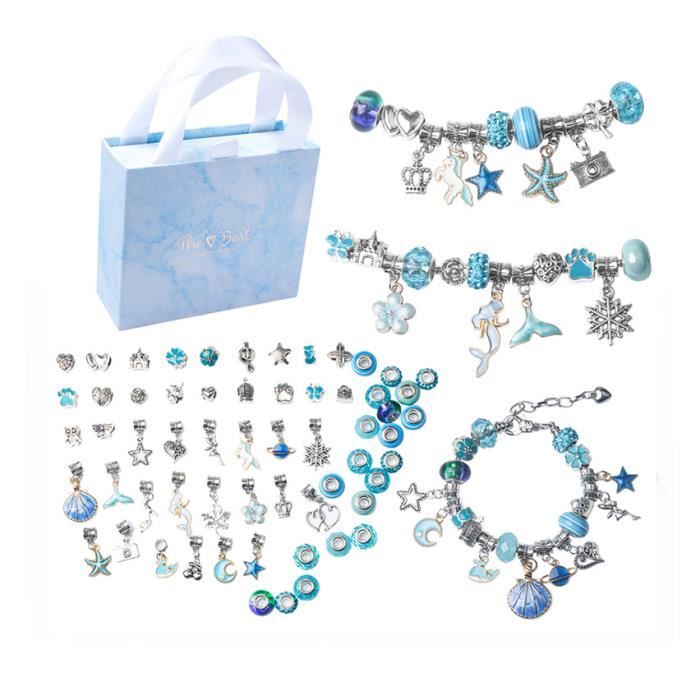Ensembles de perles de bricolage pour enfants pour bracelets, colliers,  bricolages d'art et kits de fabrication de bijoux pour filles