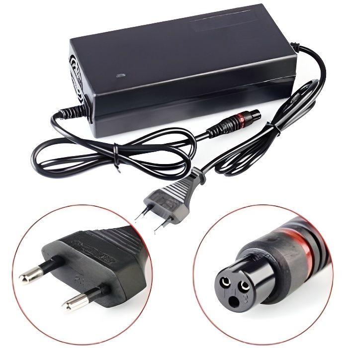 Chargeur Velo Electrique Chargeur 42V 2A Pour Trotinette Électrique - Compatible Xiaomi M365 Ninebot - Ventilateur Intégré Chargeur Hoverboard Carrefour