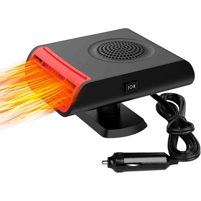 Chauffage De Voiture, 12 V, Ventilateur De Chauffage Portable Kit De Degivrage De Voiture Dhiver 200 W Degivreur De Mini Chauffages De Voiture 2 En 1 Modes Noir 92272236