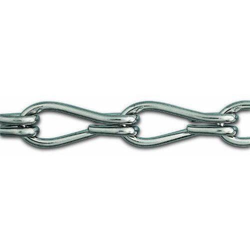 Comparer les prix de Chaîne double torsion - Chapuis - LVBT2 - Acier nickelé - 1,5 mm - 2,5 m - 5 kg