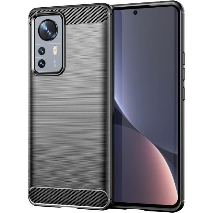 HAOYE Cover per Xiaomi 12 5G / Xiaomi 12X 5G / Xiaomi 12S 5G, Scorrevole [Protezione Fotocamera] Custodia con 360° Anello Supporto Kickstand, Rugged Silicone PC + TPU Armor Antiurto Cover, Nero