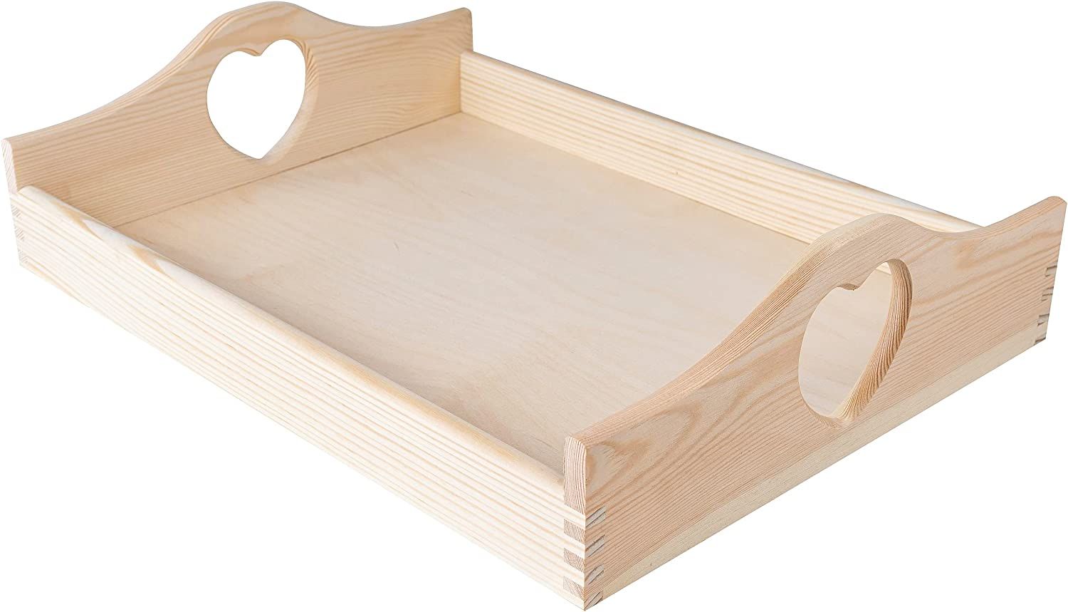 Plateau de lit - Creative Deco - Rectangulaire - Bois de pin naturel