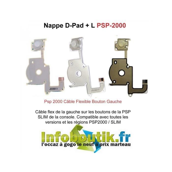 Nappe Bouton L Left Trigger Flex Ribbon de remplacement (PSP2000