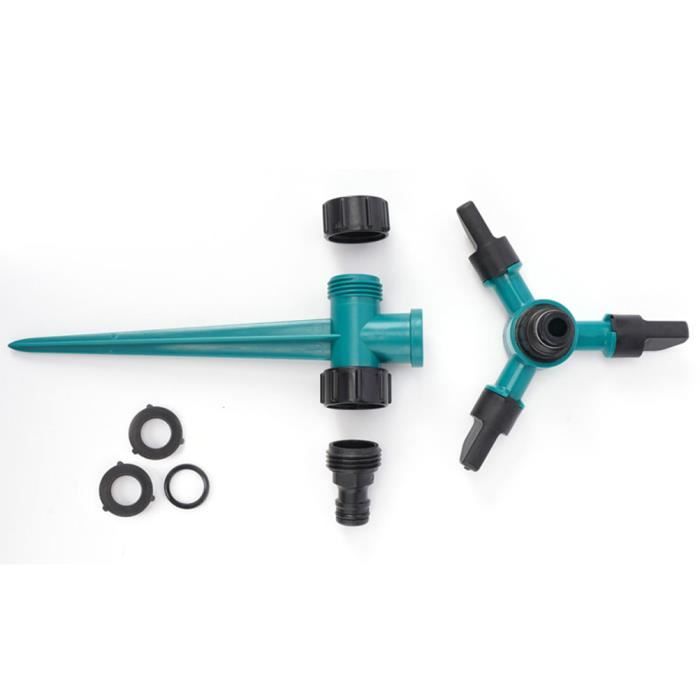 Arroseur Jardin Arroseur Rotatif Jardin 360° Avec Trépied - Ajustable 30-360° - Acier Inoxydable - Pour Pelouse Et Grandes Surfaces Arrosage Automatique Extérieur