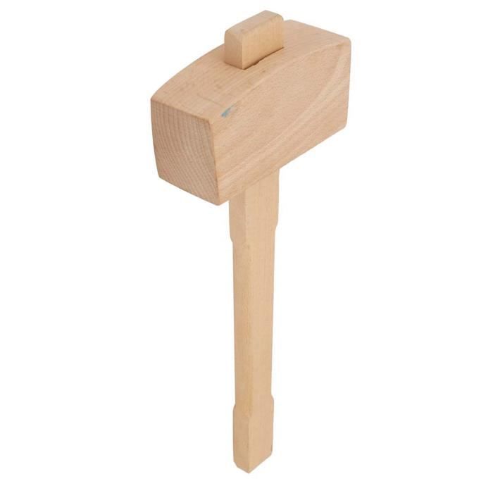 Marteau De Charpentier En Bois Texturé Dure – Maillet Professionnel Pour Ciseau & Sculpture Sur Bois (L)