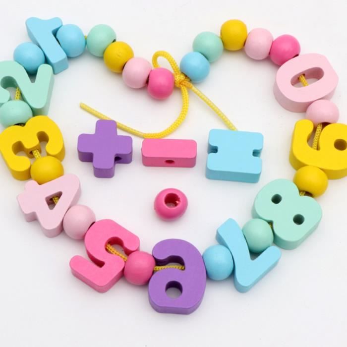 Jouet de mathématiques Montessori : perles colorées pour apprendre les Jouet de mathématiques Montessori : perles colorées pour apprendre les