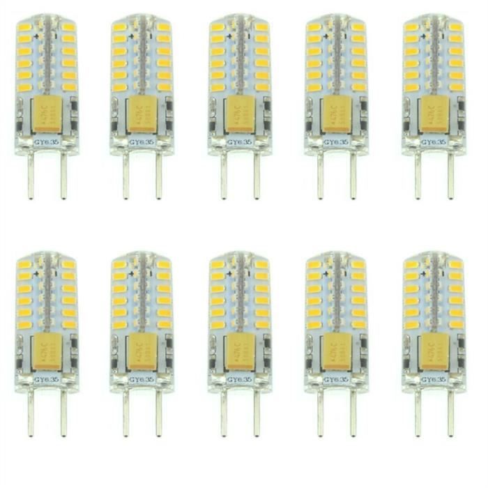 10 x Ampoules LED G4 AC/DC 12V/1020V 3W(Blanc Froid) Cdiscount Maison