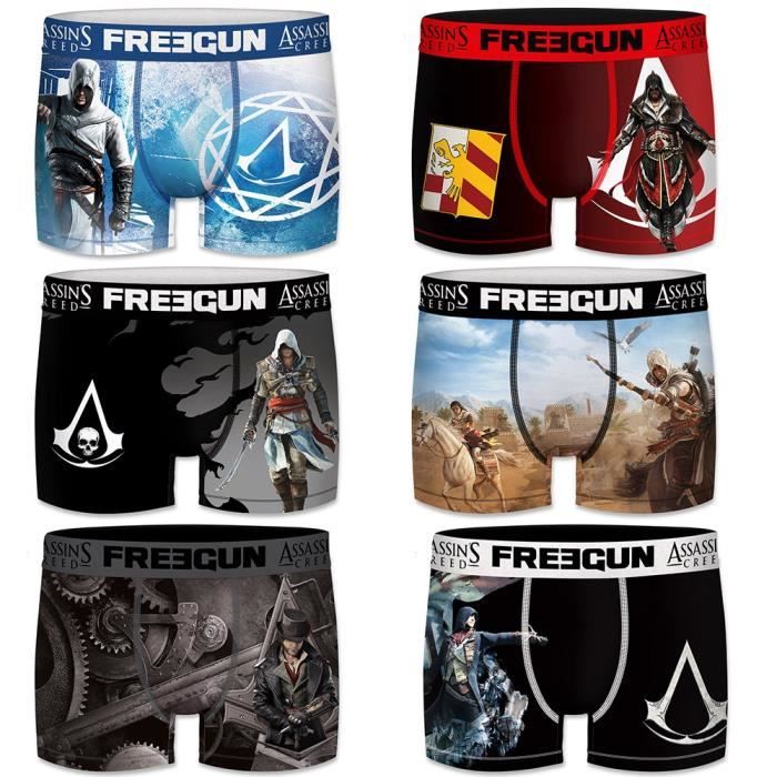 Freegun Lot de 6 Boxers Freegun Homme Assassin s Creed L Cdiscount Puericulture Eveil bebe