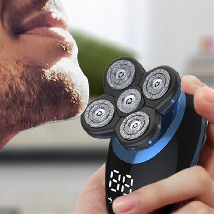 Tondeuse pour crâne chauve rasé cheveux nez barbe moustache rechargeable  USB